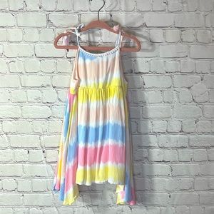 TOMMY BAHAMA TIE DYE ASYMMETRIC DRESS.